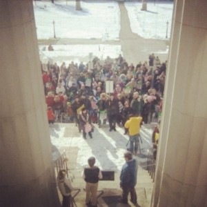 2014 Vermont Rally for Life Statehouse steps