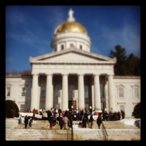2014 Vermont Rally for Life Statehouse steps